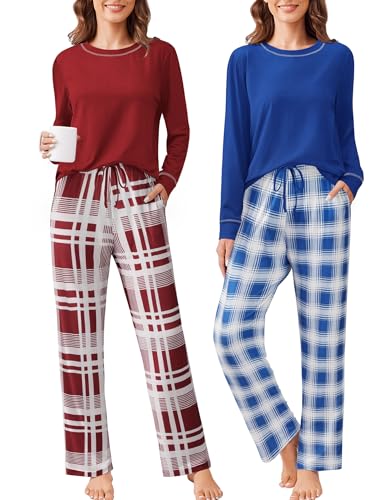 Wine Red Plaid/Blue Plaid