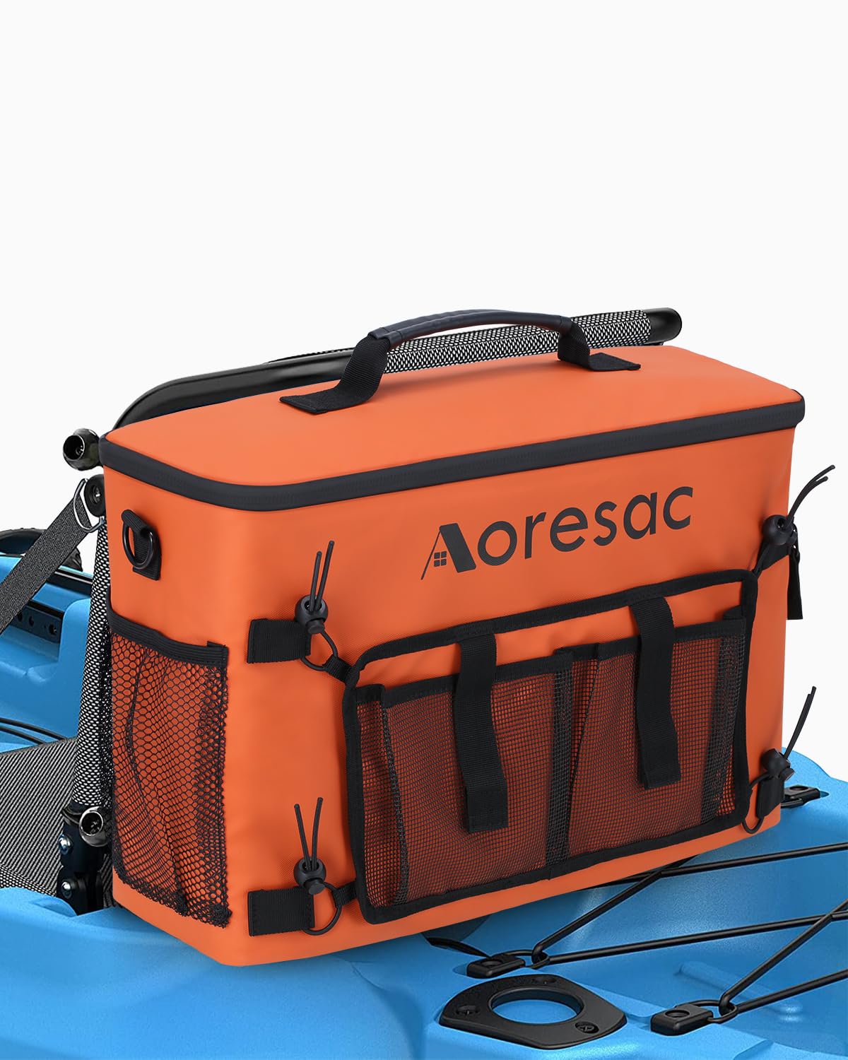 **AORESAC Waterproof Kayak Cooler Bag - Behind Seat Cooler for Kayaking, Fishing, Travel & Outdoor Adventures | Portable Lunch Cooler for Beach, Picnic & Camping Trips | Fits Lawn-Chair Style Seats**