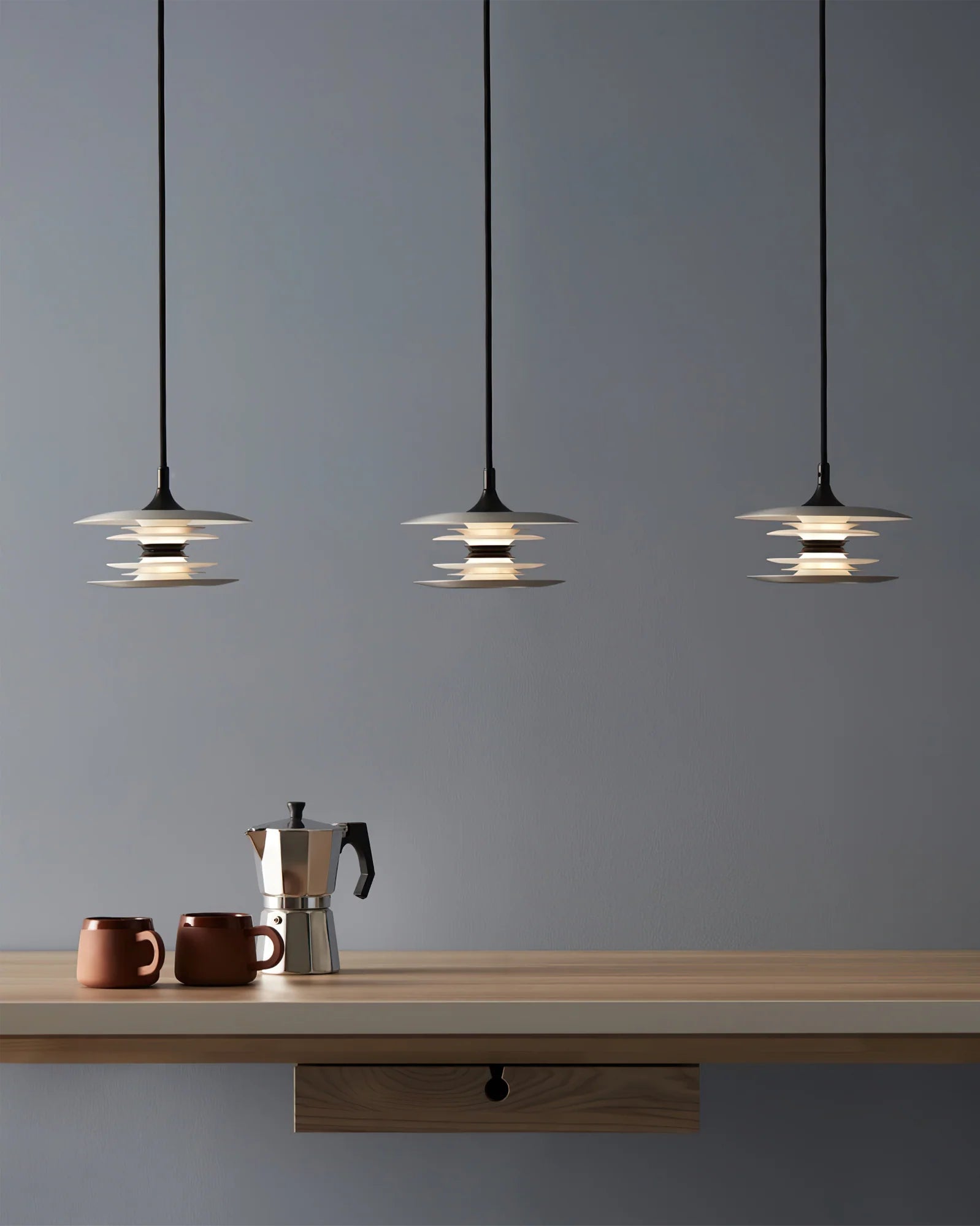 Reedie Pendant Lamp - Modern Handwoven Rattan Hanging Light Fixture for Dining Room, Kitchen Island & Bedroom Decor
