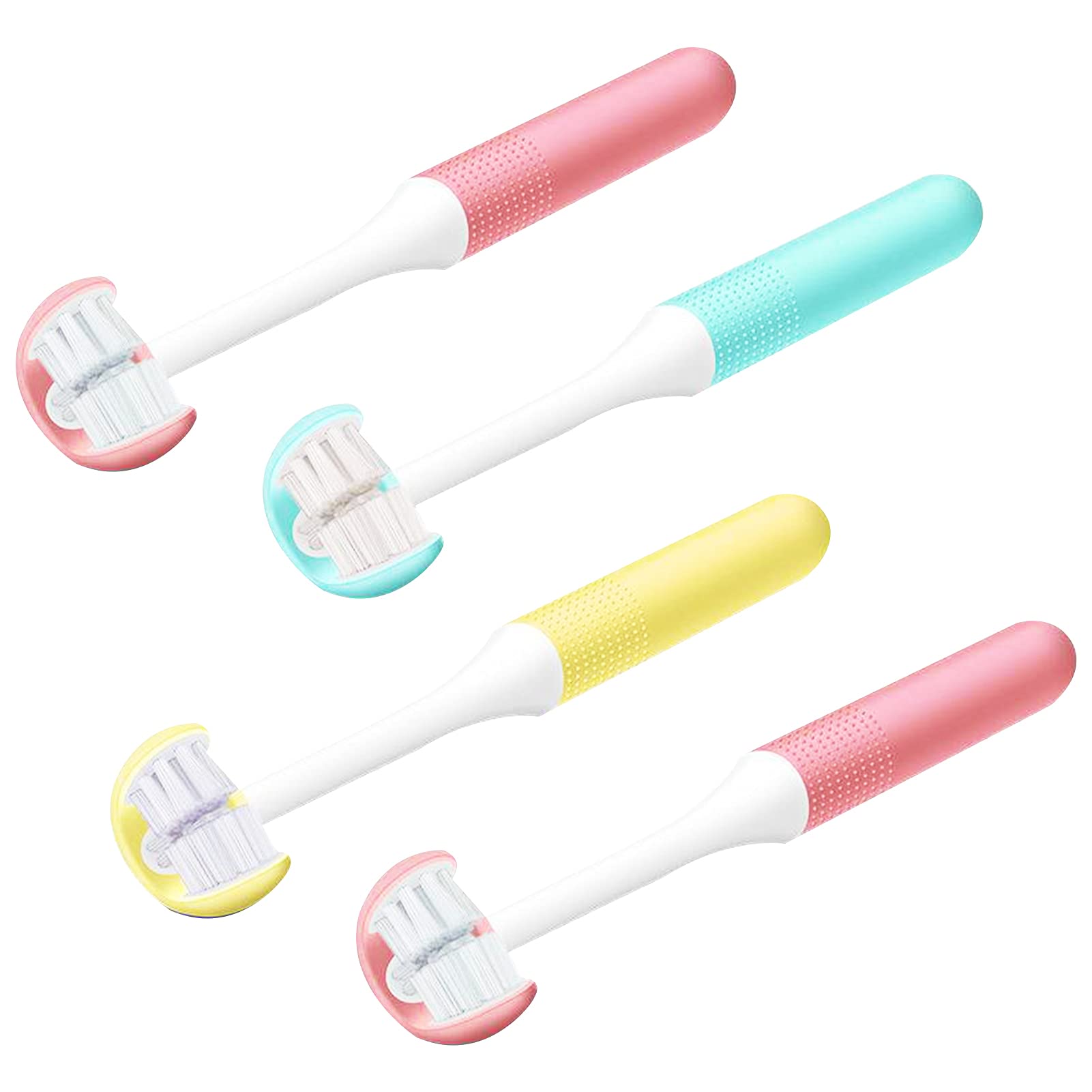 Orbital U-Shaped Electric Toothbrush for Kids & Adults - 360° Full Teeth Cleaning, Whitening & Strengthening - Soft Bristles for 3-5 Years, 5-12 Years & Adults (Random Colors) - Perfect for Family Oral Care & Travel Dental Hygiene