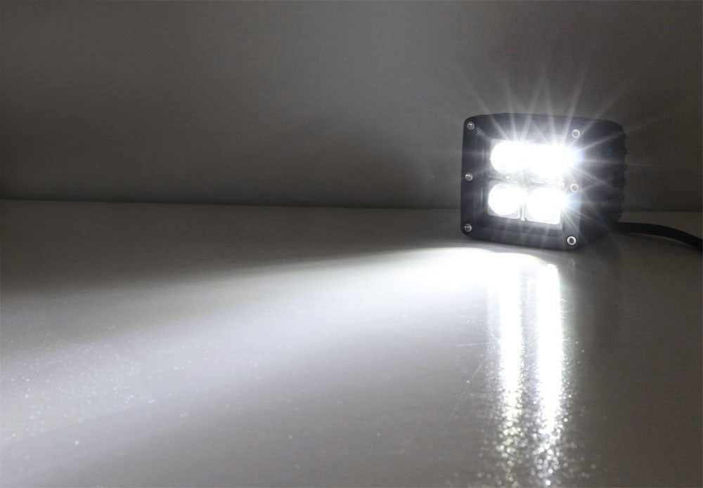 20W 3 Inch CREE LED A-Pillar Pod Light Kit for Jeep Wrangler JL & Gladiator JT - Off-Road Lighting, Ditch Lights, Trail Riding Accessories
