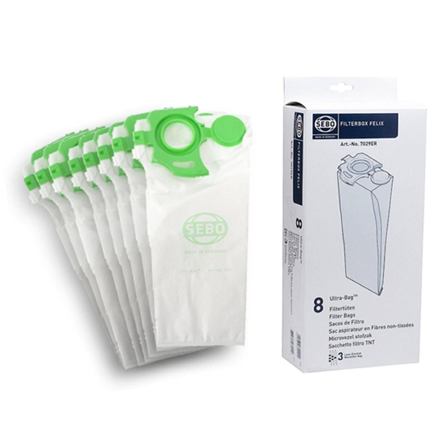 SEBO Felix Vacuum Bags #7029 - Premium Replacement Bags for SEBO Felix Vacuum Cleaners | Perfect for Pet Hair, Allergies & Deep Cleaning at Home