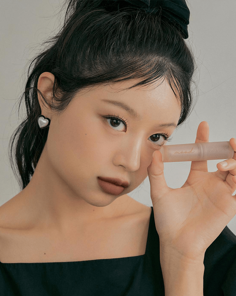 Peripera Ink Mood Matte Stick - Long-Lasting Velvet Lipstick in Acorn Brown | Perfect for Everyday Wear & Fall Makeup Looks