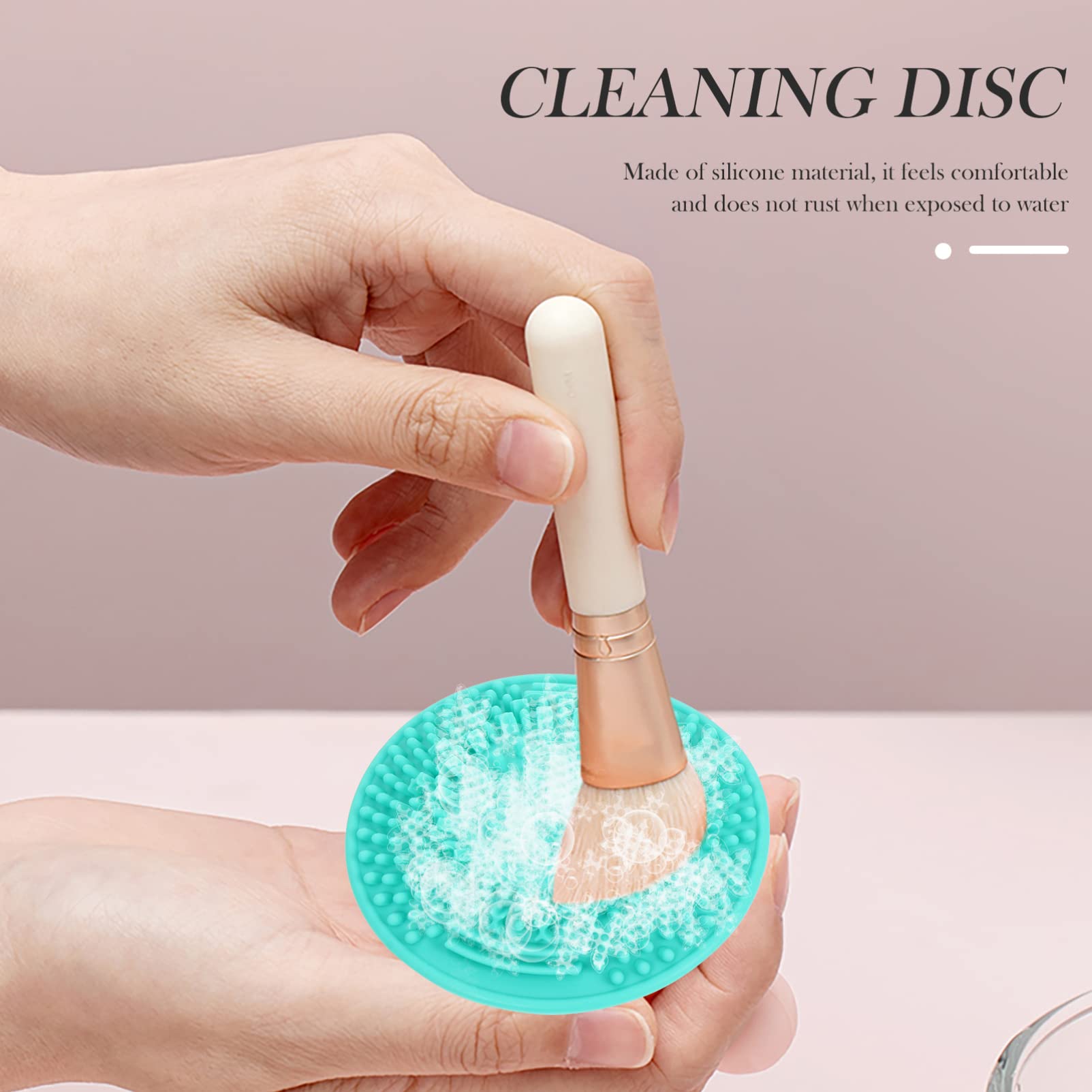 Beaupretty 3-Piece Makeup Brush Cleaning Set - Portable Brush Washer Cup, Silicone Cleaning Mat & Cosmetic Bowl | Perfect for Home, Travel & Professional Makeup Brush Care