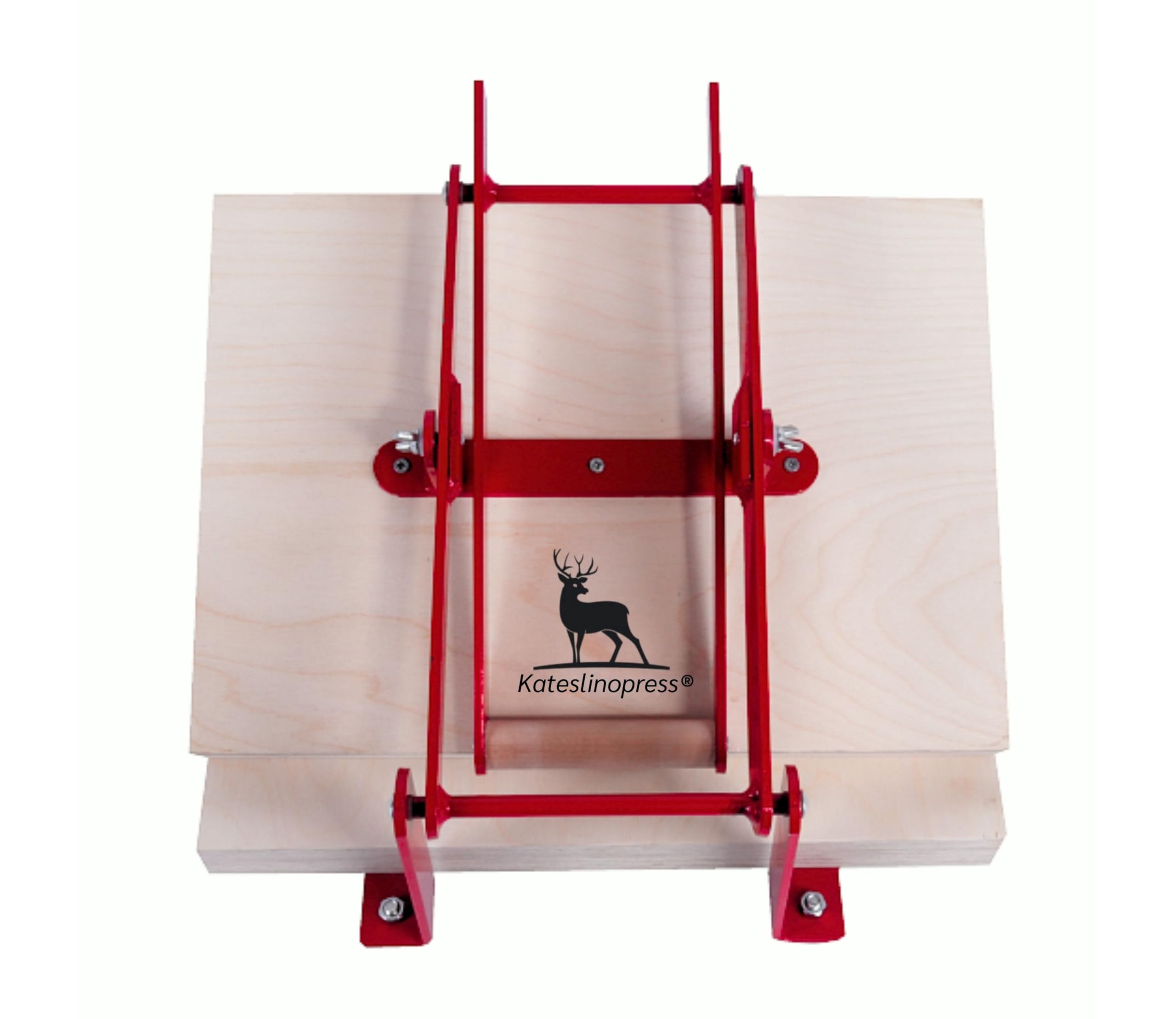 Hand Lino Press Machine for Linocut & Block Printing - A3 Red Etching Relief Press with Hand Lever - Perfect for Art Studios, DIY Crafts & Printmaking Projects