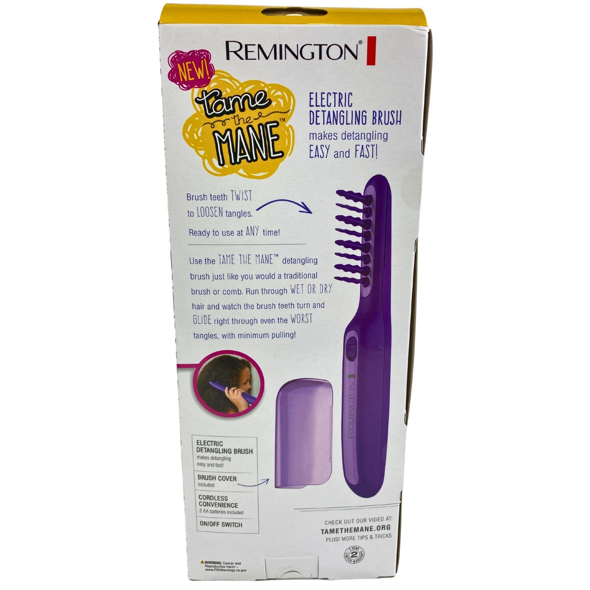 Remington Tame The Mane Electric Detangling Brush - 30 Pack for Fast Hair Detangling & Smoothing | Perfect for Curly, Thick & Long Hair at Home & Salon Use