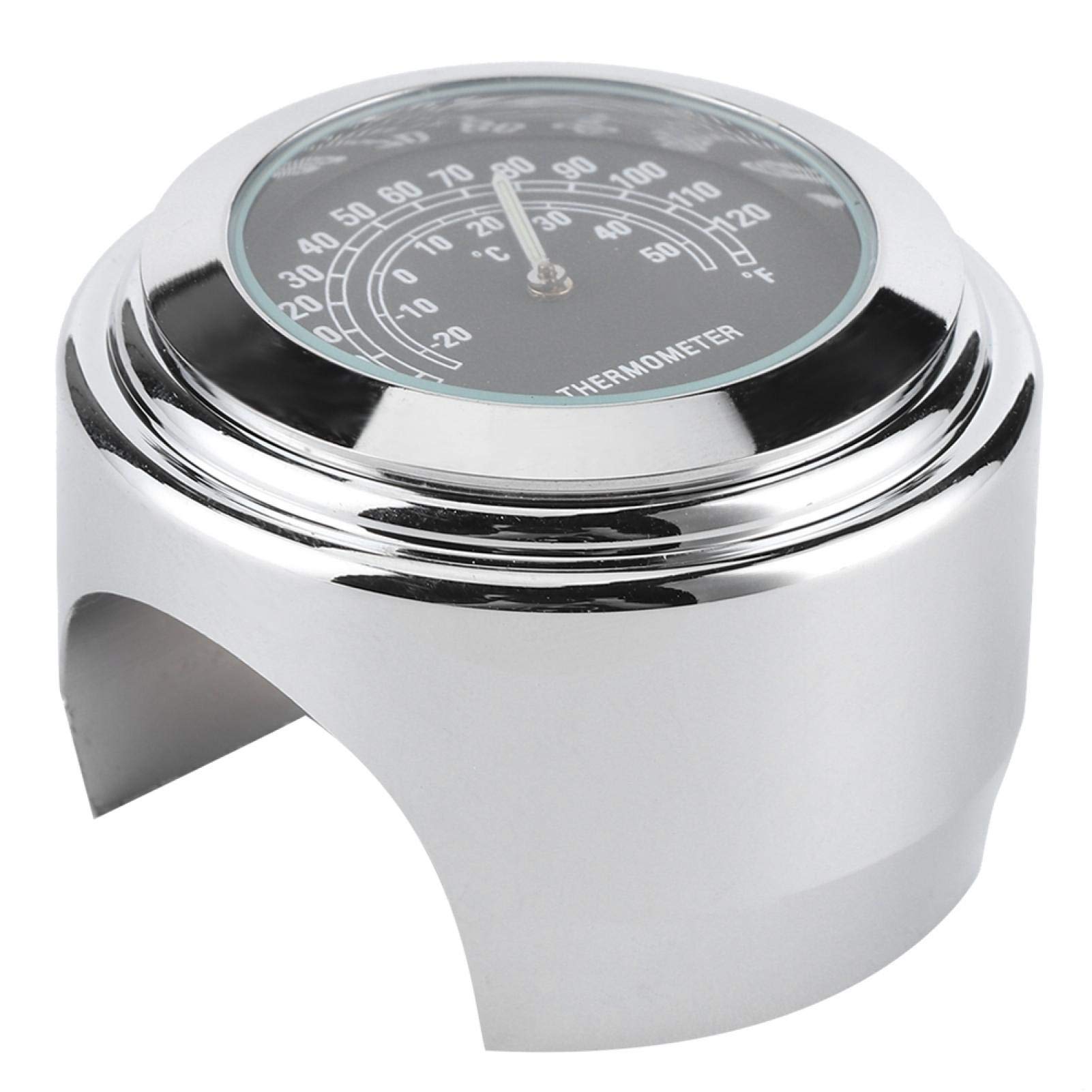 Black Motorcycle Handlebar Thermometer -20℃ to 50℃ | Weatherproof for Riding