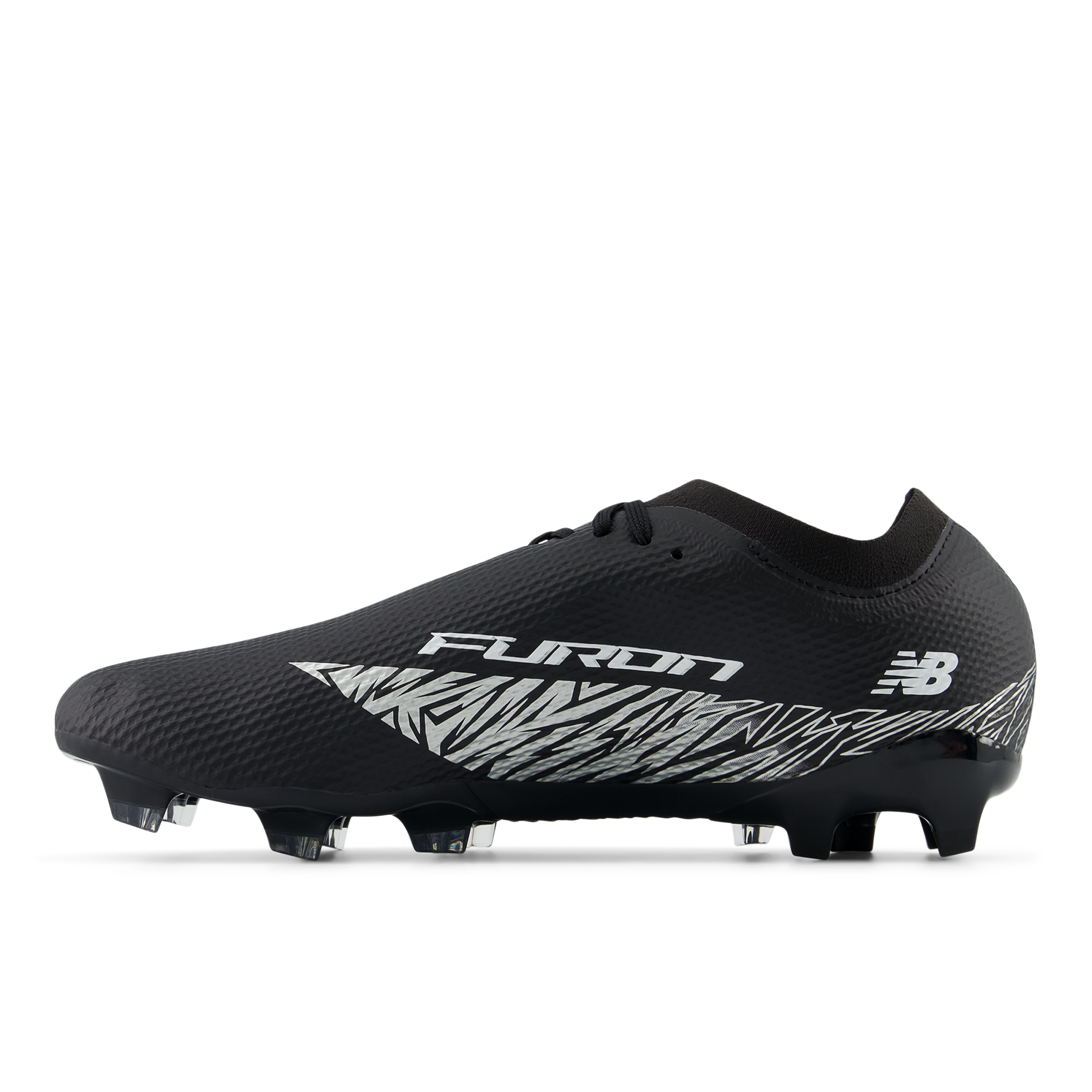 New Balance Furon Team FG V8 2E Wide Football Cleats for Men - Black/Silver Soccer Shoes for Firm Ground - Perfect for Competitive Matches & Training Sessions