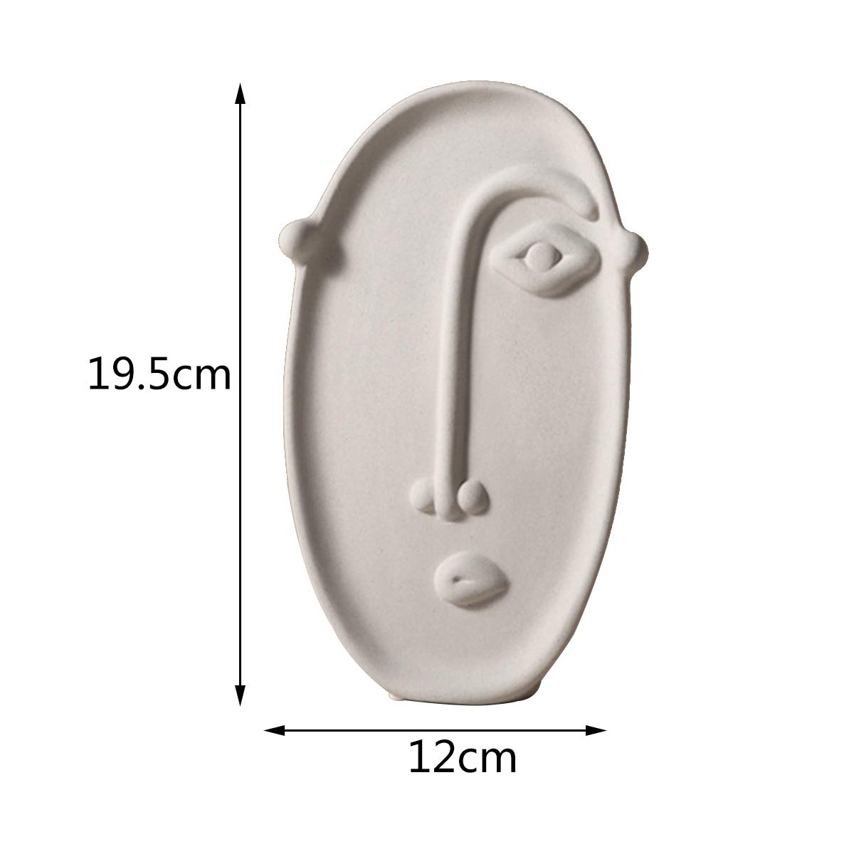 Ceramic Vase - Modern Abstract Face Art Bud Vase for Dry Flowers | Wedding Centerpiece & Office Desk Decor | Perfect for Home Décor, Floral Arrangements & Gift Giving