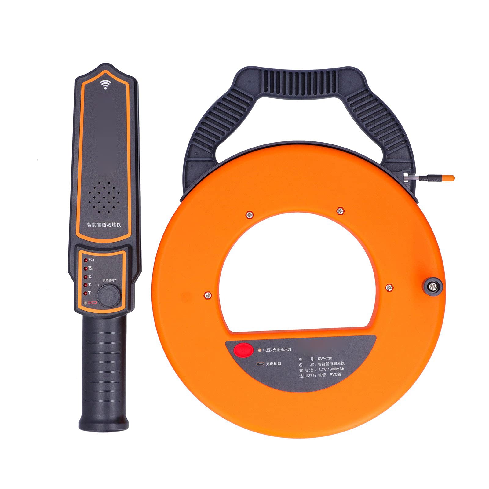 Industrial & Home Use Pipe Blockage Tester - Waterproof Wall Pipe Scanner with Impact Resistance for Drainage Inspection (Perfect for Plumbing Maintenance, Sewer Line Detection & Home DIY Projects)