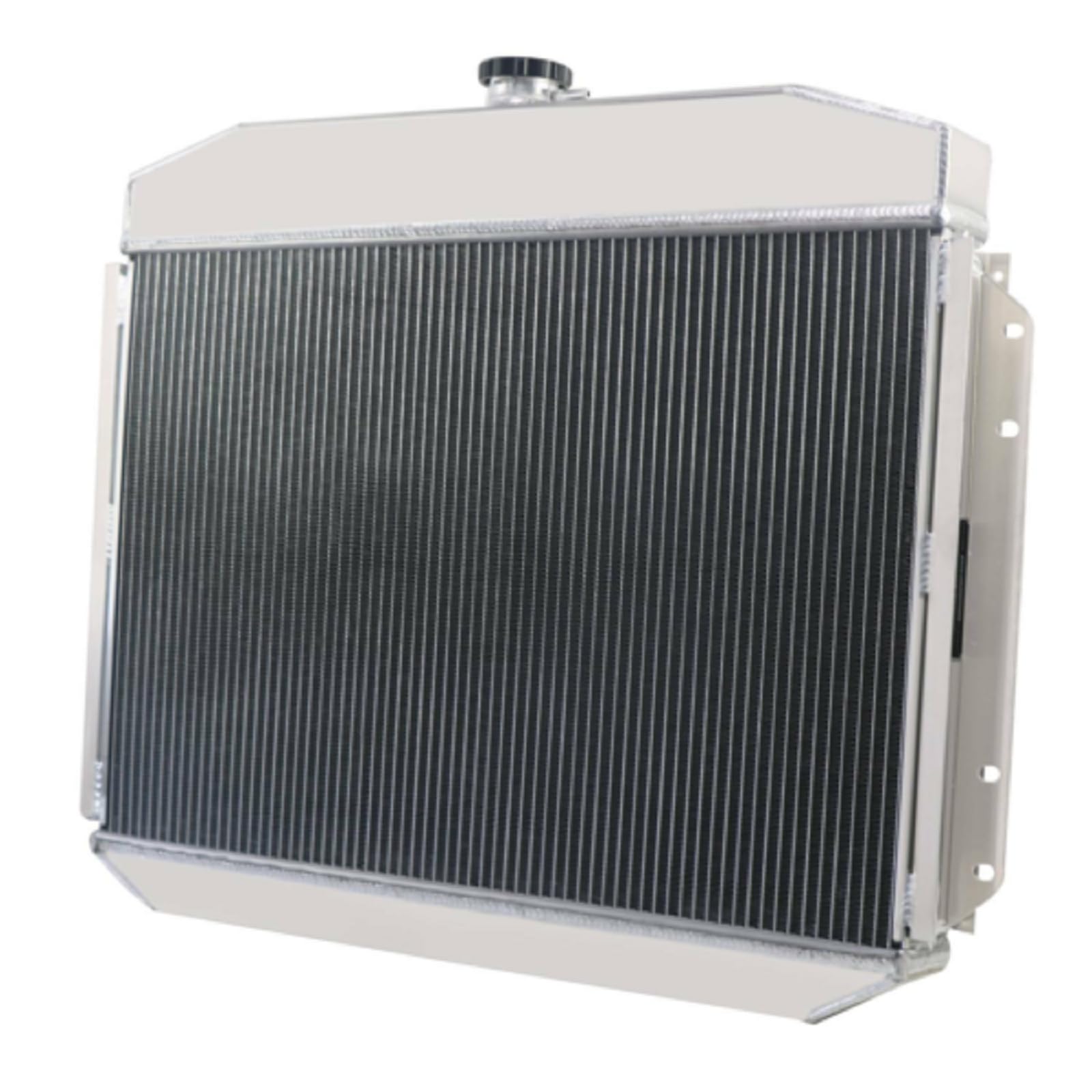 1961-1964 Ford F100 F250 F350 Pickup Truck 3 Row Aluminum Radiator with Shroud & Fan Relay - Heavy Duty Cooling System for 6 Cylinder L6 & V8 Engines - Perfect for Restoration Projects & Hot Weather Performance