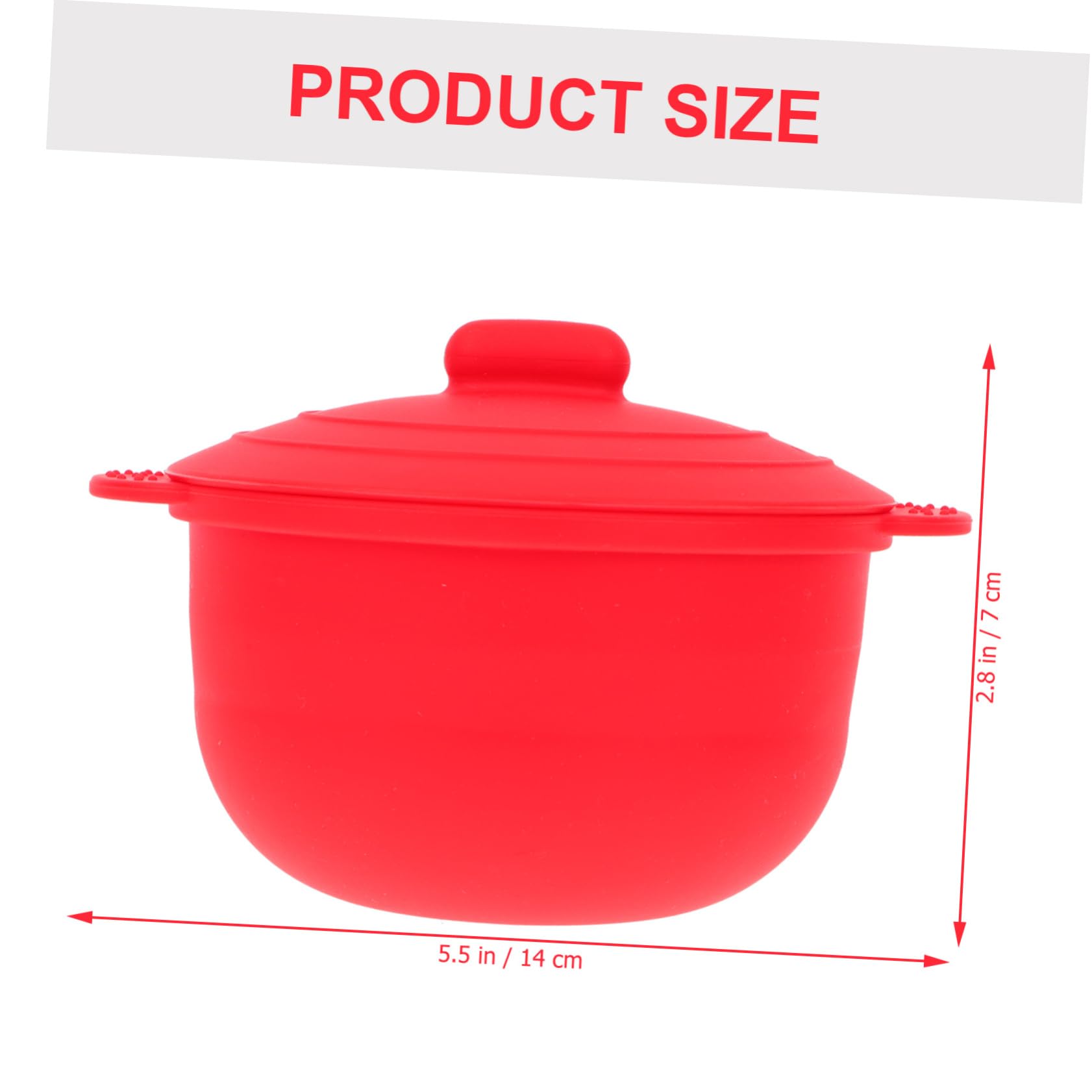 NOLITOY Silicone Wax Melter Bowl - Portable Wax Heater Accessory for DIY Candle Making, Wax Melting & Beauty Tools - Travel-Friendly Makeup Container (Red) - Perfect for Home Spa, Nail Salon & Travel Essentials