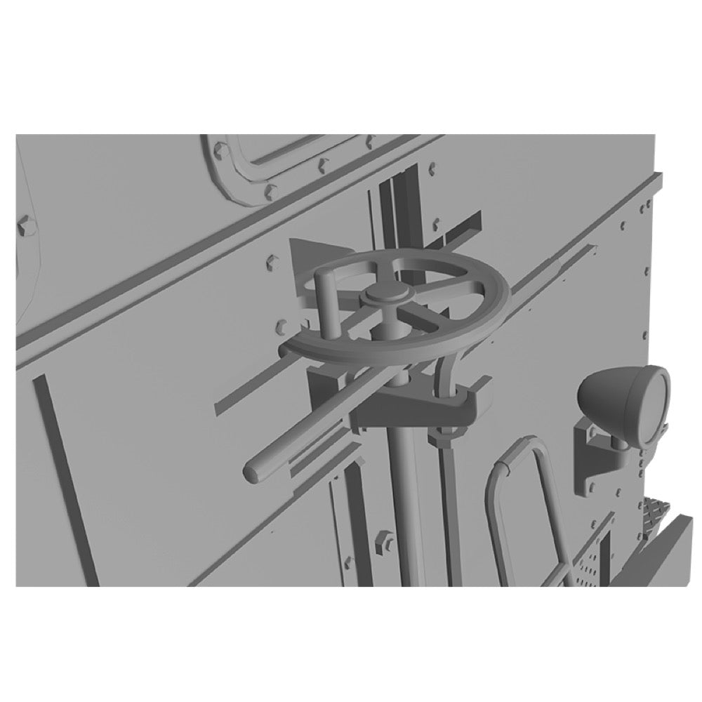 AK Interactive 35008 1/35 Scale German Breuer IV Rail Shunter Model Kit - Perfect for WWII Dioramas, Military Train Collections & Scale Modeling Projects