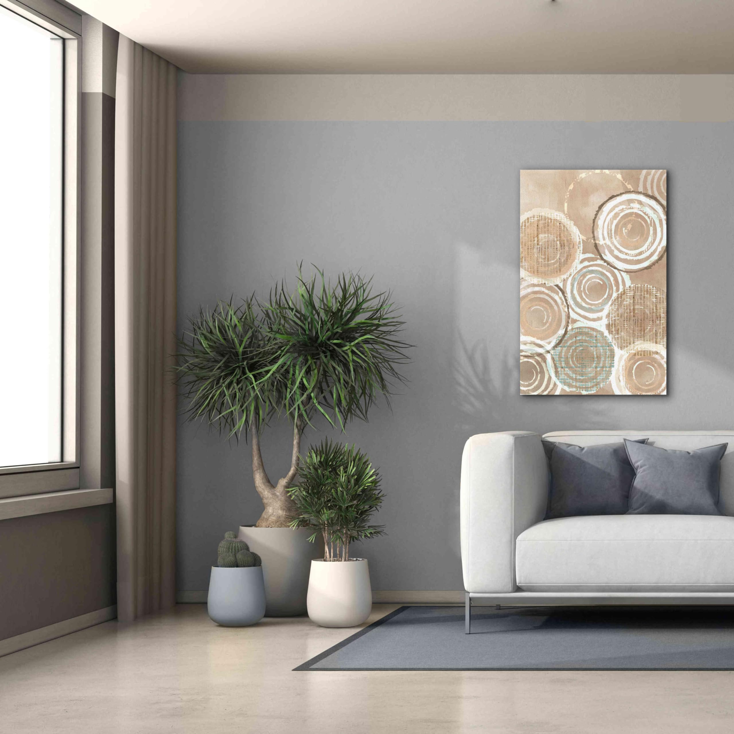 Epic Graffiti 'Woven Baskets IV' by Flora Kouta - 26x40 Inch Giclee Canvas Wall Art Print - Modern Home Decor for Living Room, Bedroom & Office