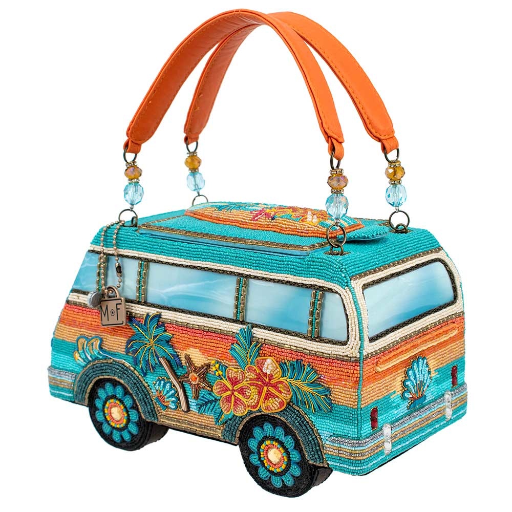 Mary Frances Catch a Wave Top Handle Handbag - Stylish Beach Tote for Women, Summer Vacation, Pool Party & Travel Accessories