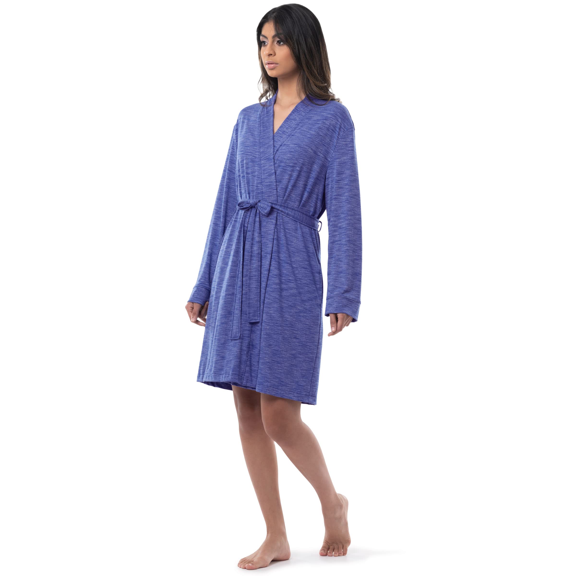Fruit of the Loom Women's Breathable Cotton Robe - Soft & Comfortable Bathrobe for Spa, Lounge & Relaxation at Home