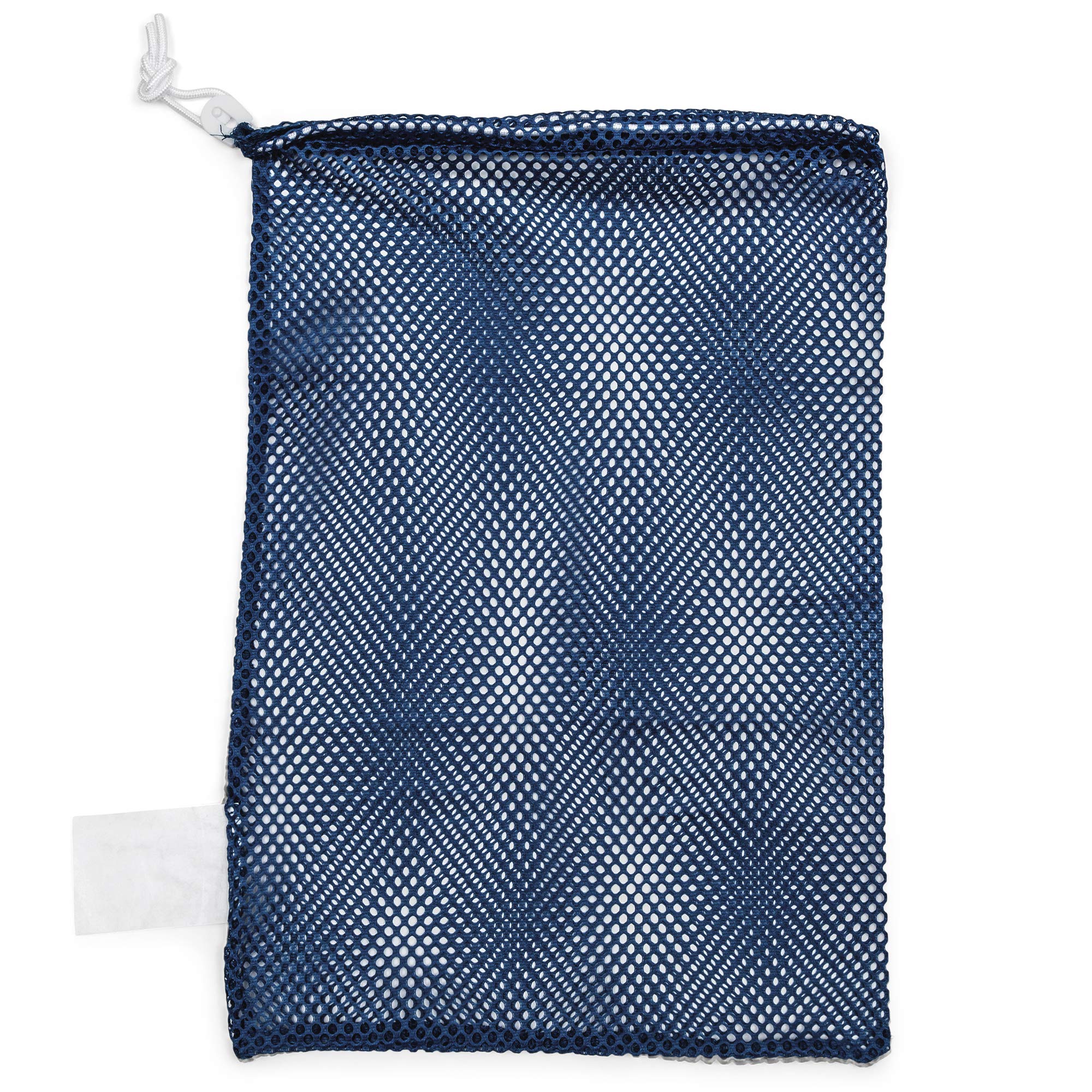 Champion Sports Mesh Equipment Bag - Durable Nylon Drawstring Bag with Lock & ID Tag for Basketball, Soccer, Swimming Gear - Perfect for Gym, Travel & Laundry Storage - Breathable Sports Organizer