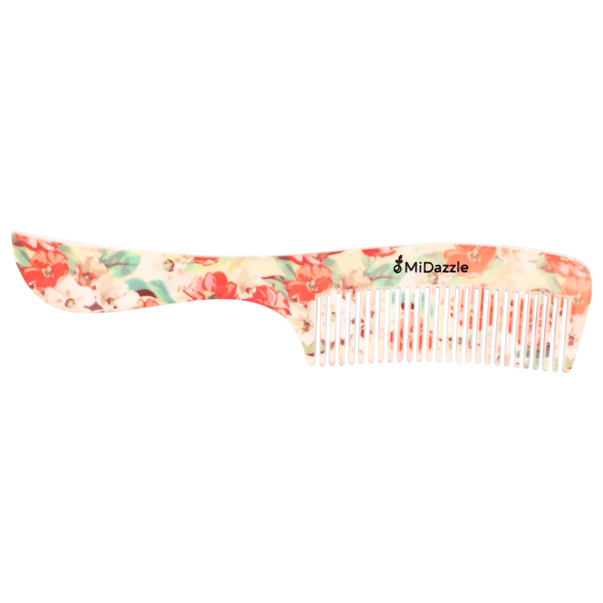 Midazzle Floral Hair Comb - Pack of 2 for Women, Bridal Hair Accessories, Wedding, Prom, Party - Elegant Pearl & Flower Hairpins for Updos & Special Occasions