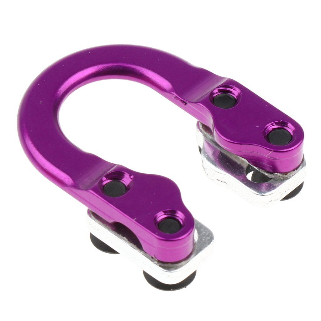 Compound Bow D-Loop Metal Ring with Screwdriver - Archery String Nock & U Rope Loop for Outdoor Hunting Accessories (Purple) - Perfect for Target Practice & Bowfishing