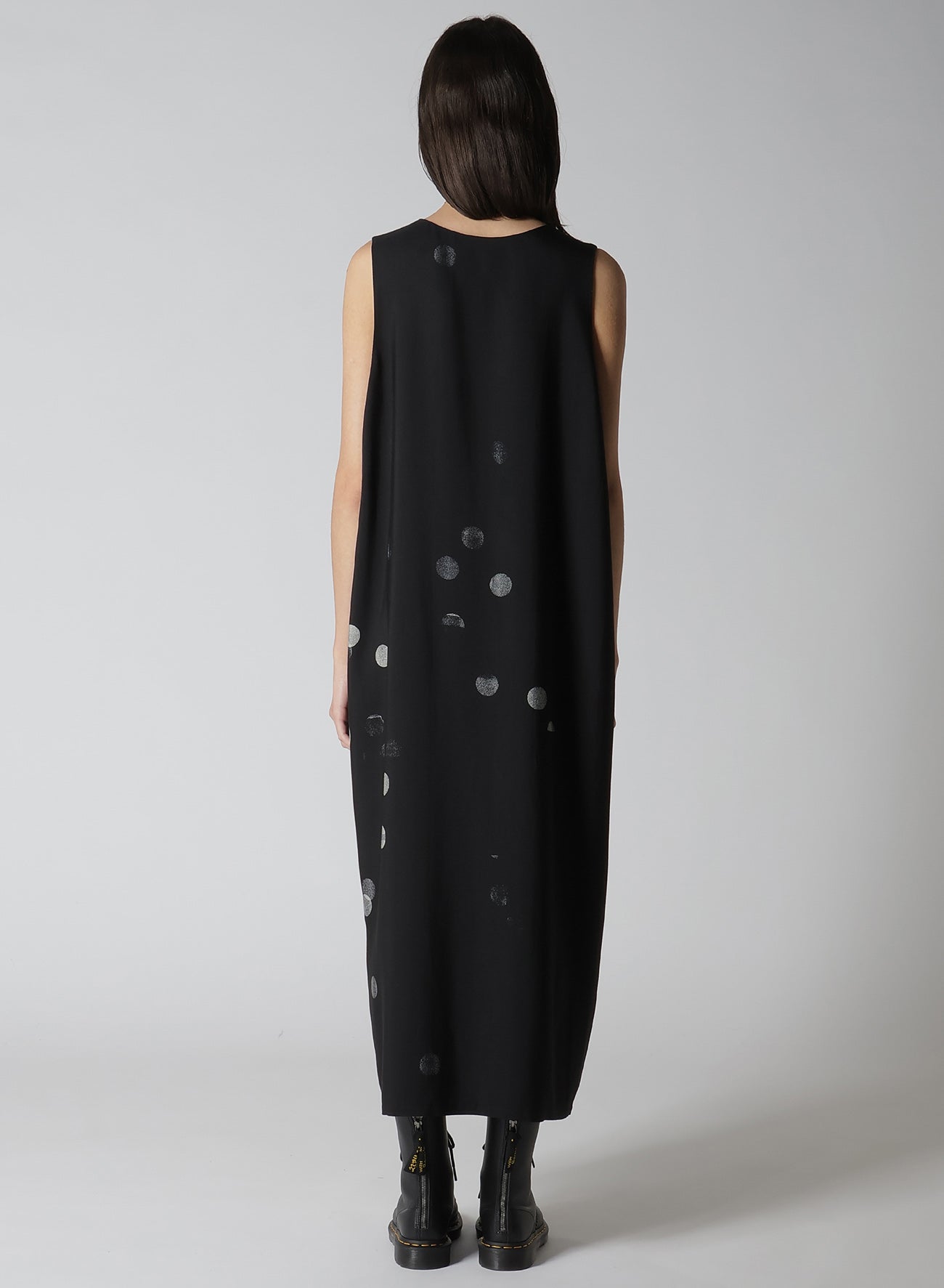 Stylish CU/RY Gabardine Dot Sleeveless Dress for Women - Perfect for Summer Outfits, Office Wear & Casual Occasions