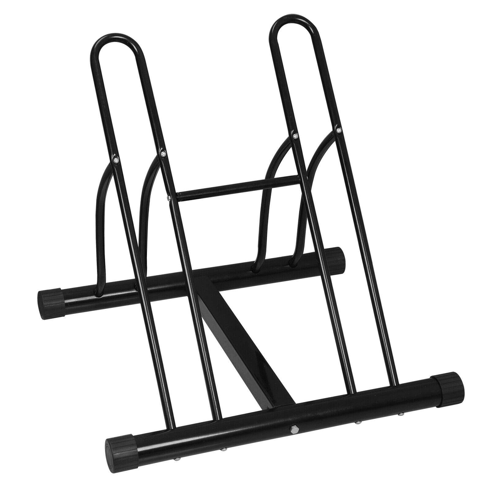NADA Large Bike Floor Storage Rack - Heavy Duty Bicycle Stand Holder for Indoor/Outdoor Use - Perfect for Garage, School, or Home Organization