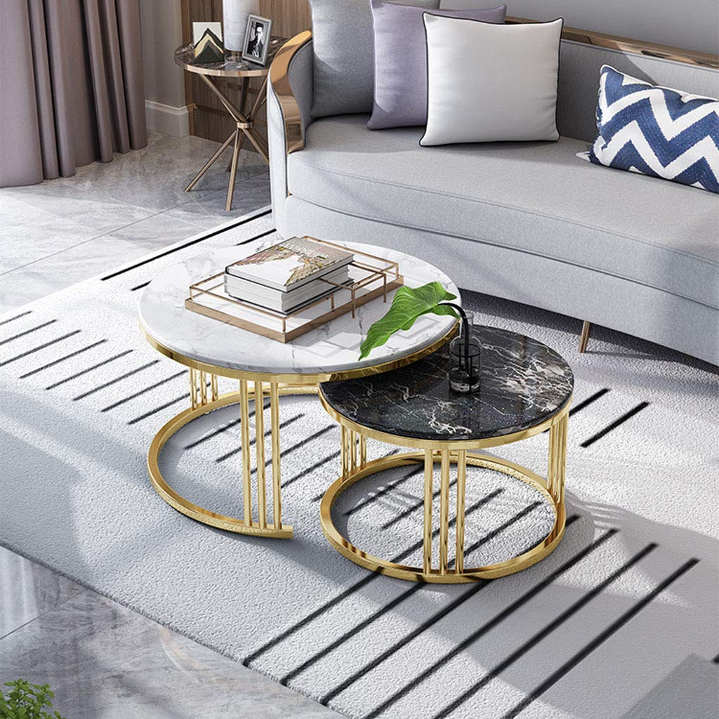 Elegant Evenings: The Tale of the Modern Marble Nesting Coffee Tables