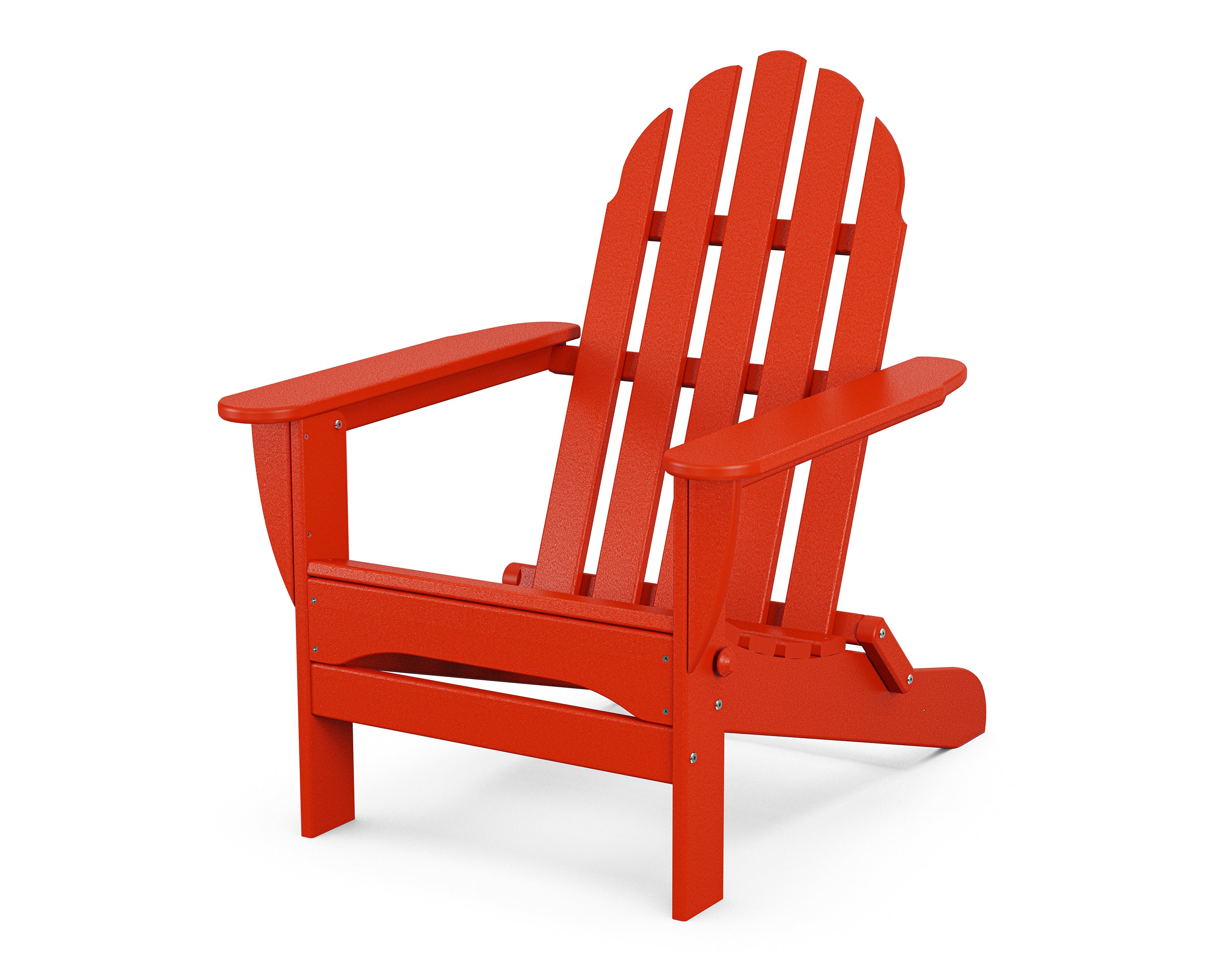 POLYWOOD Classic Folding Adirondack Chair - Outdoor Patio Furniture, Durable Recycled Plastic, Weather-Resistant (Multiple Colors) - Perfect for Backyard, Poolside, Garden & Deck Relaxation