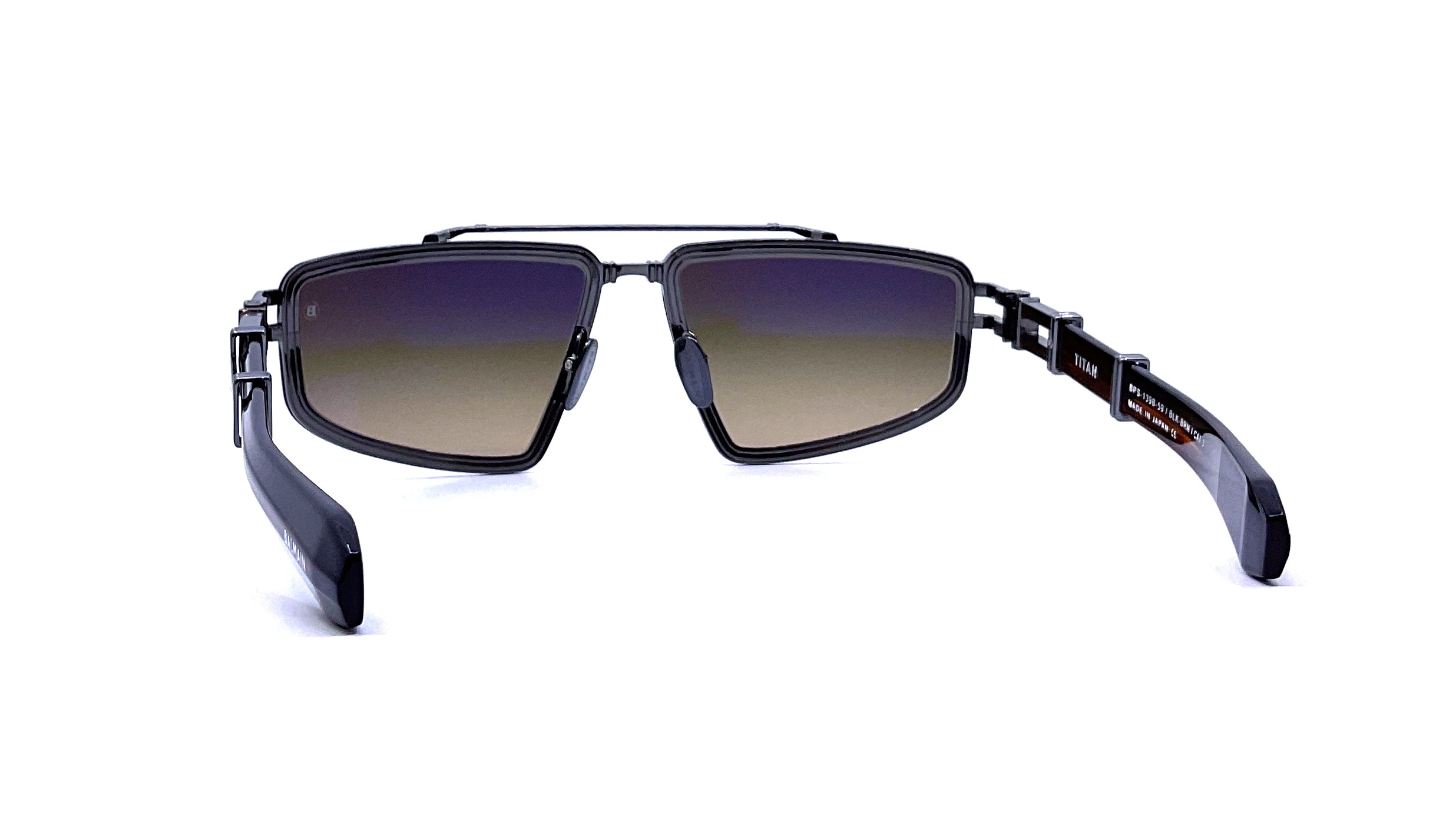 Balmain Titan Sunglasses for Men & Women - Black & Brown Aviator Style - Perfect for Driving, Travel & Outdoor Activities