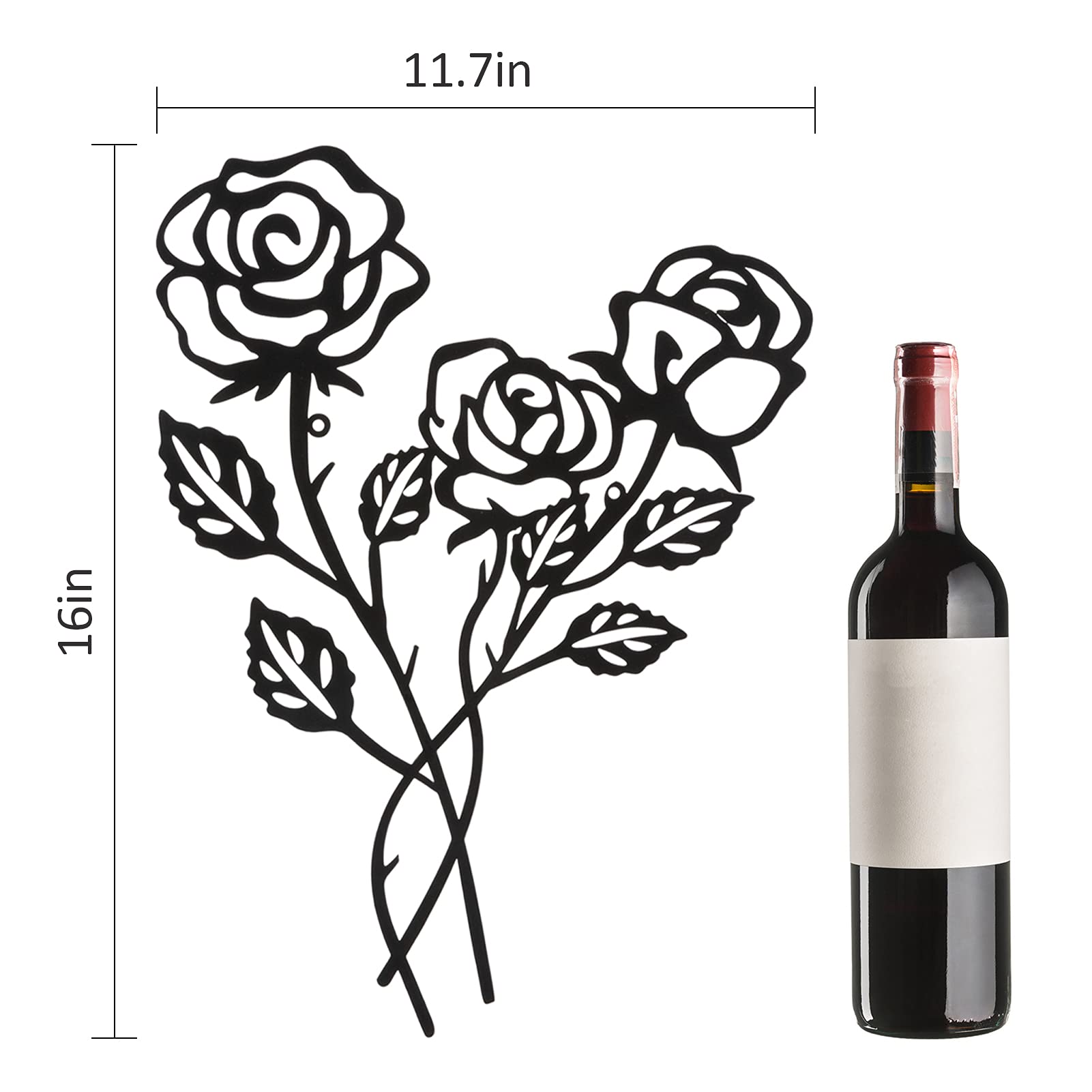 Biggun 2-Pack Metal Flower Wall Art - 16