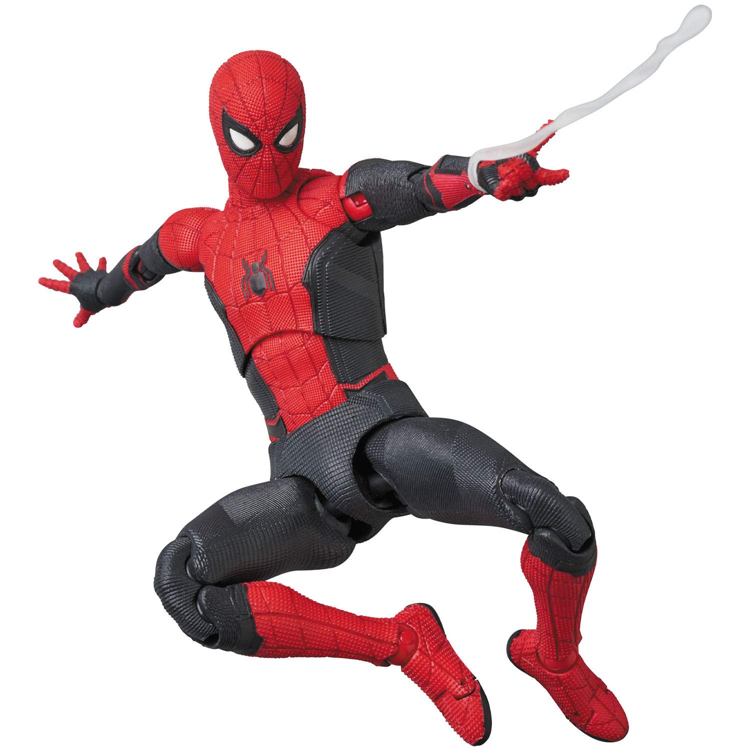MAFEX No.113 Spider-Man Upgraded Suit Action Figure - Far from Home Movie Collectible for Display & Play | Superhero Toy Gift for Fans & Collectors