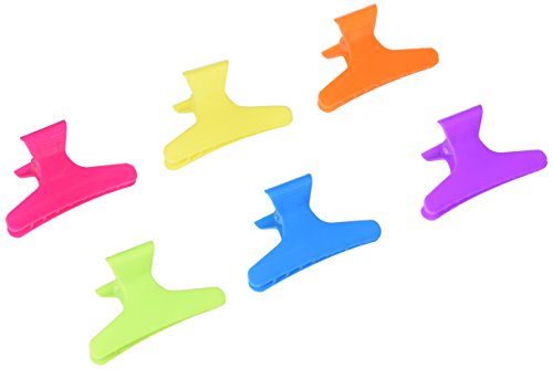 Soft 'N Style Neon Butterfly Clips - 36-Pack Hair Clips for Girls, Women - Vibrant Hair Accessories for School, Parties, and Everyday Styling