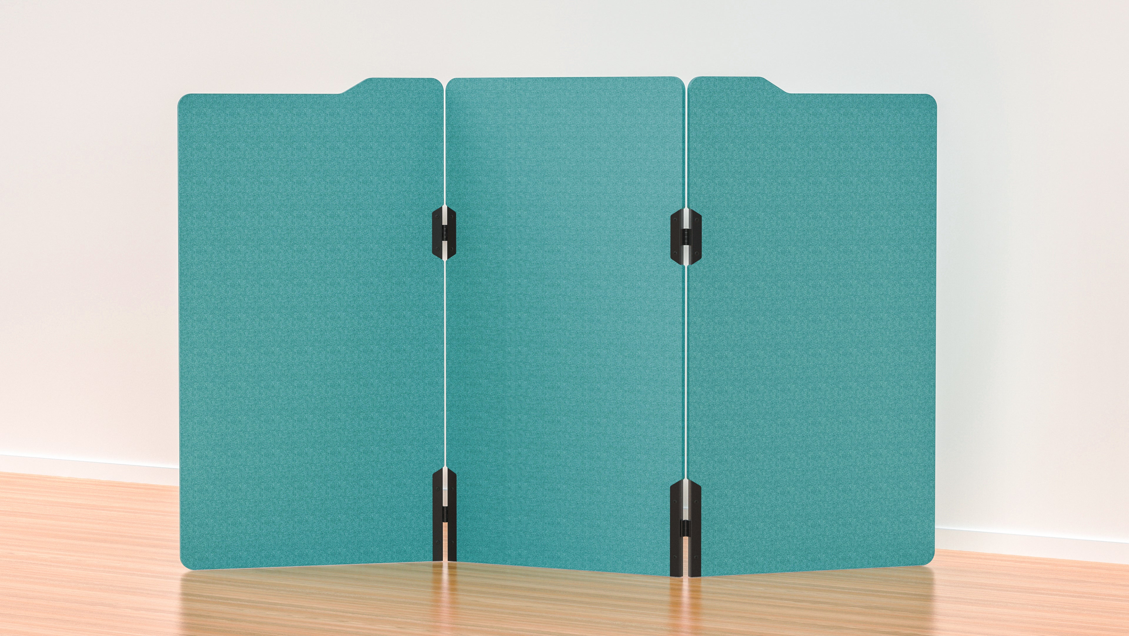 Acoustic Freestanding Partition Milford 1000x1800mm (3 Panels) 4 Feet - Soundproof Room Divider for Office, Home & Studio Privacy