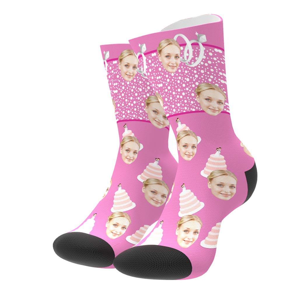 Custom Photo Face Socks - Personalized Crew Socks with Your Picture - Unique Birthday Gift for Men & Women - Funny Novelty Present for Birthdays, Anniversaries & Special Occasions