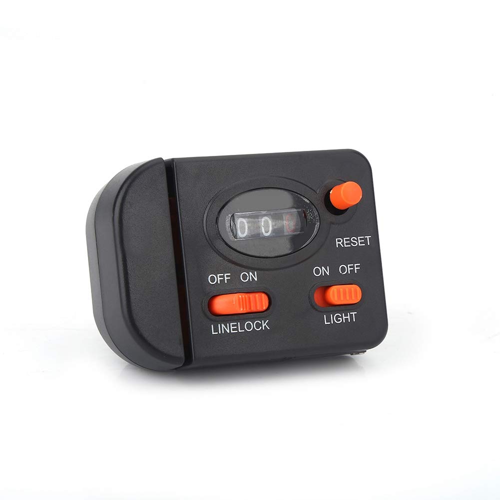VGEBY Digital Fishing Line Meter Counter with Clip - Accurate Depth Finder for Spooling, Trolling & Jigging | Perfect for Saltwater & Freshwater Fishing