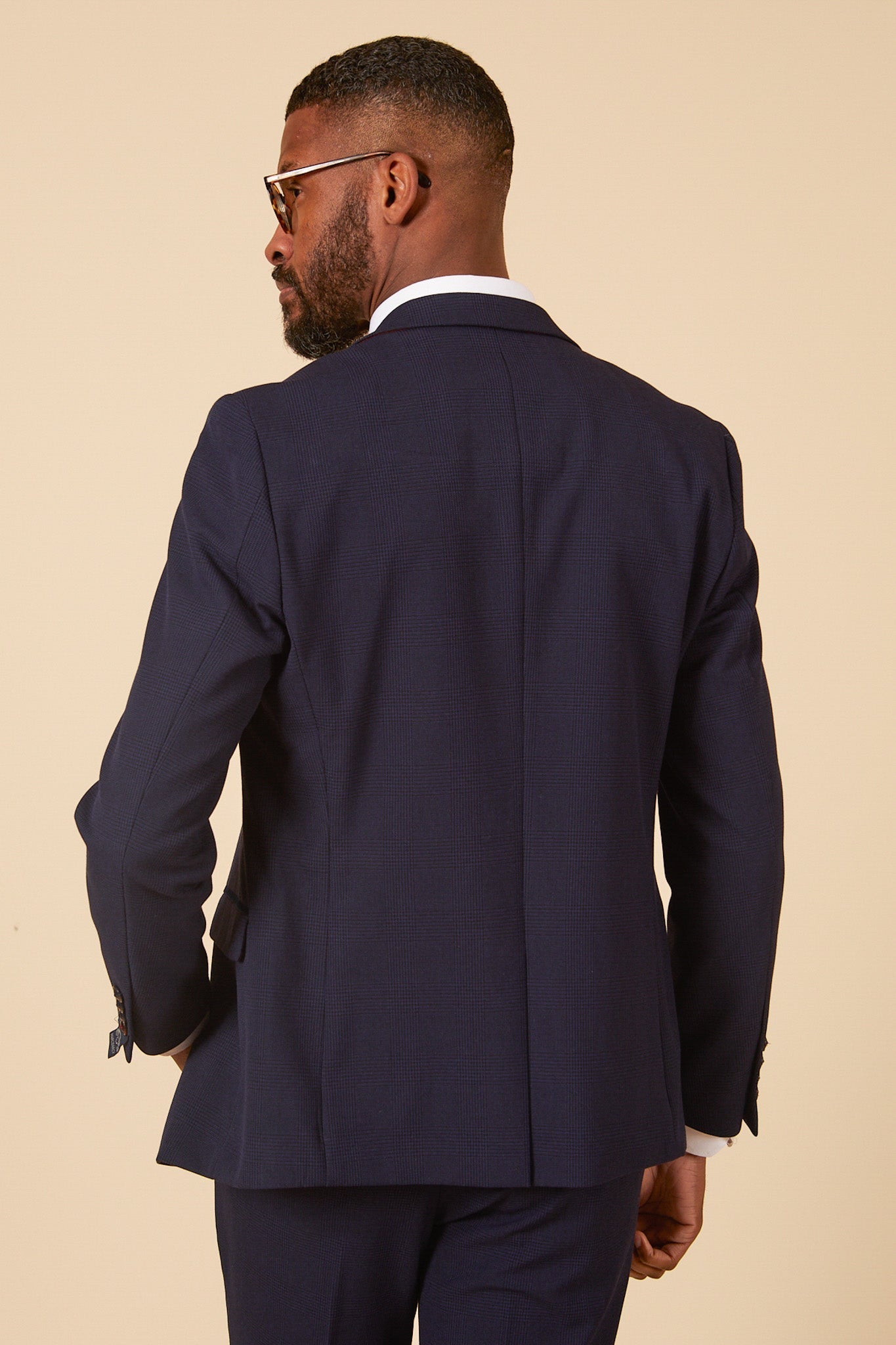 Official West Ham United Club Suit | Bromley Navy Check Suit for Men - Perfect for Match Days, Weddings & Formal Events