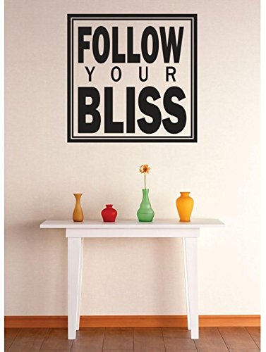 Follow Your Bliss Removable Wall Decals - 22x22 Inch DIY Home Decor Stickers for Bedroom, Nursery & Living Room - Easy Peel & Stick Vinyl Art
