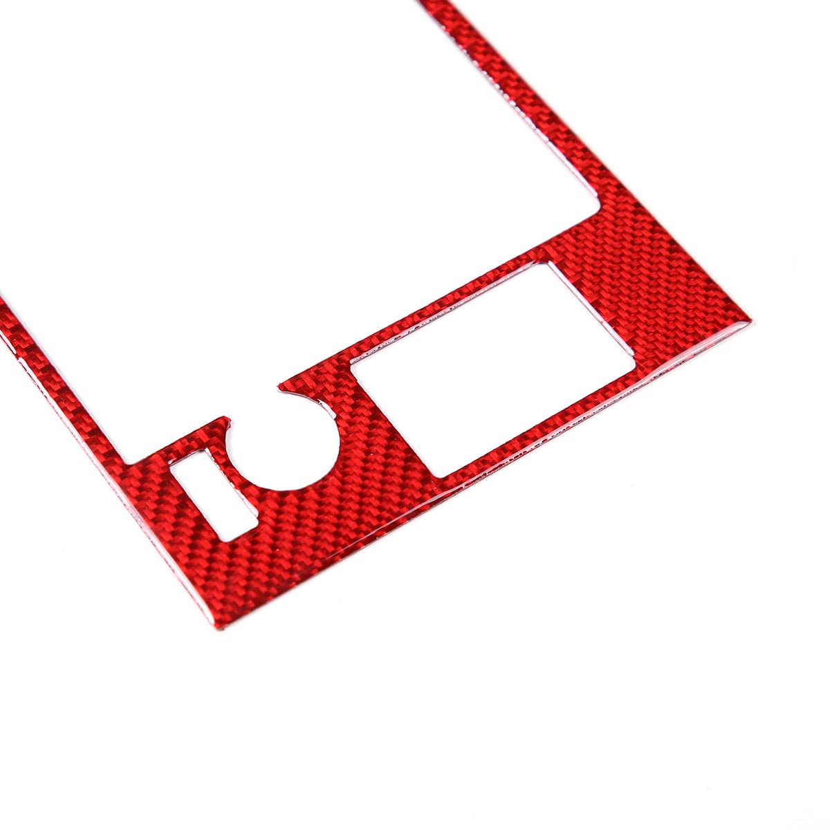 2022 Subaru BRZ Real Carbon Fiber Soft Trim Accessories - GPS Navigation Screen Decorative Frame Panel Sticker (Red Carbon Fiber) | Interior Upgrade for Enhanced Style & Protection