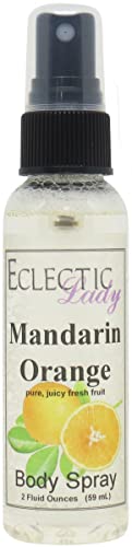 Refreshing Mandarin Orange Body Spray - 8 oz | Natural Citrus Fragrance for Women & Men | Perfect for Gym, Travel & Everyday Use