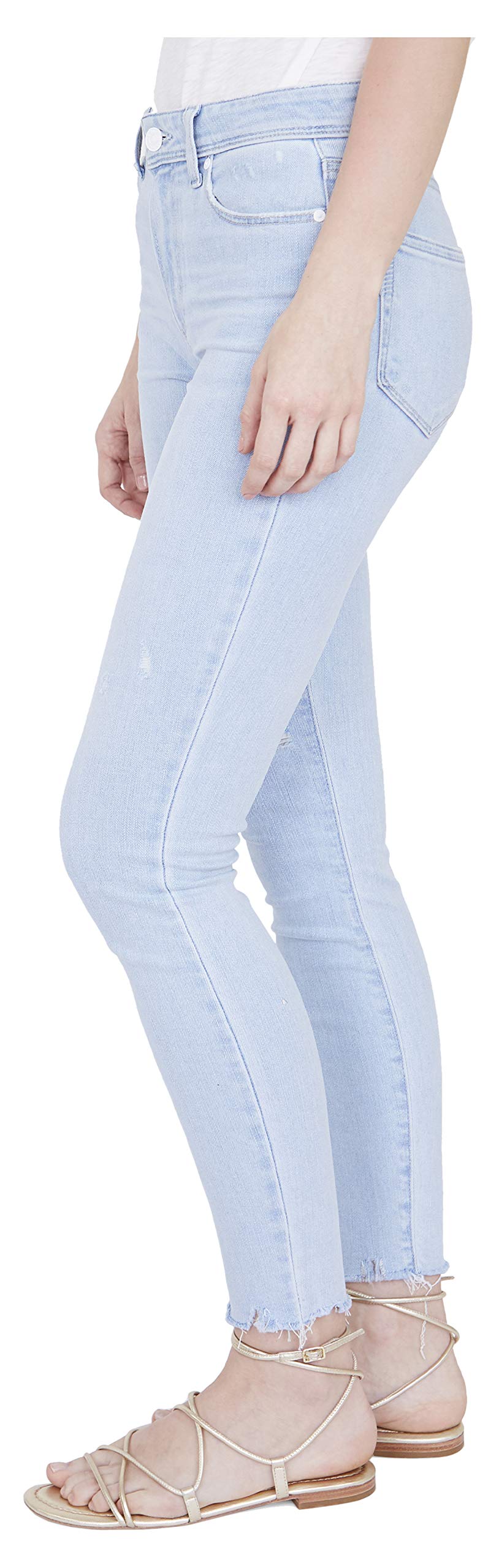 PAIGE Women's Hoxton Transcend High Rise Ultra Skinny Fit Ankle Jeans - Stretch Denim Pants for Work, Date Night & Everyday Comfort