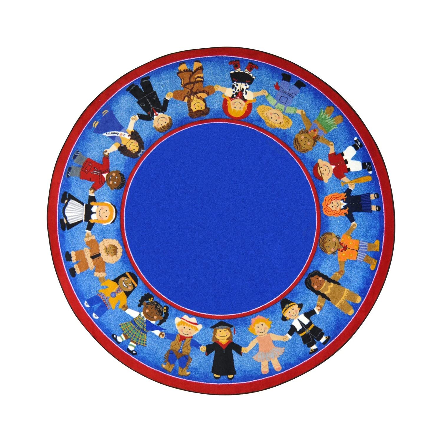 Joy Carpets Educational Kids Rug - Round 5'4