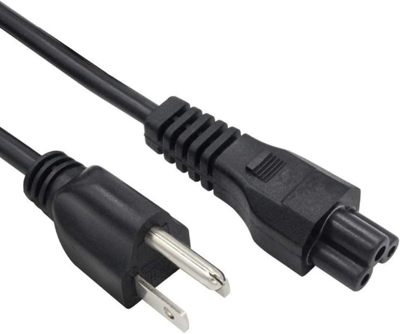 4FT 3-Prong Universal Power Cord Replacement - AC Power Cable for Computers, Laptops, TVs, Monitors (LG, Samsung, Acer, Asus, HP, Dell) - Perfect for Home Office, Gaming Setup & Entertainment Systems