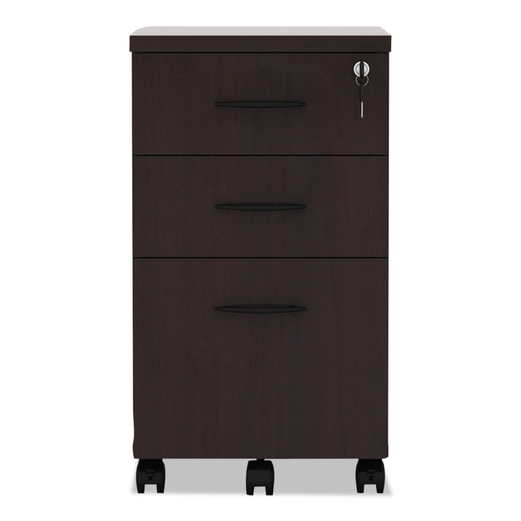 Alera Valencia Series 3-Drawer Mobile File Cabinet - 15.88
