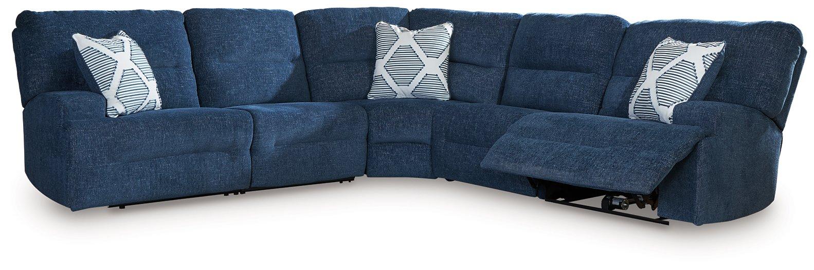 Acklen Place Power Reclining Sectional Sofa with USB Chargers - Modern L-Shaped Recliner Couch for Living Room, Home Theater & Family Gatherings