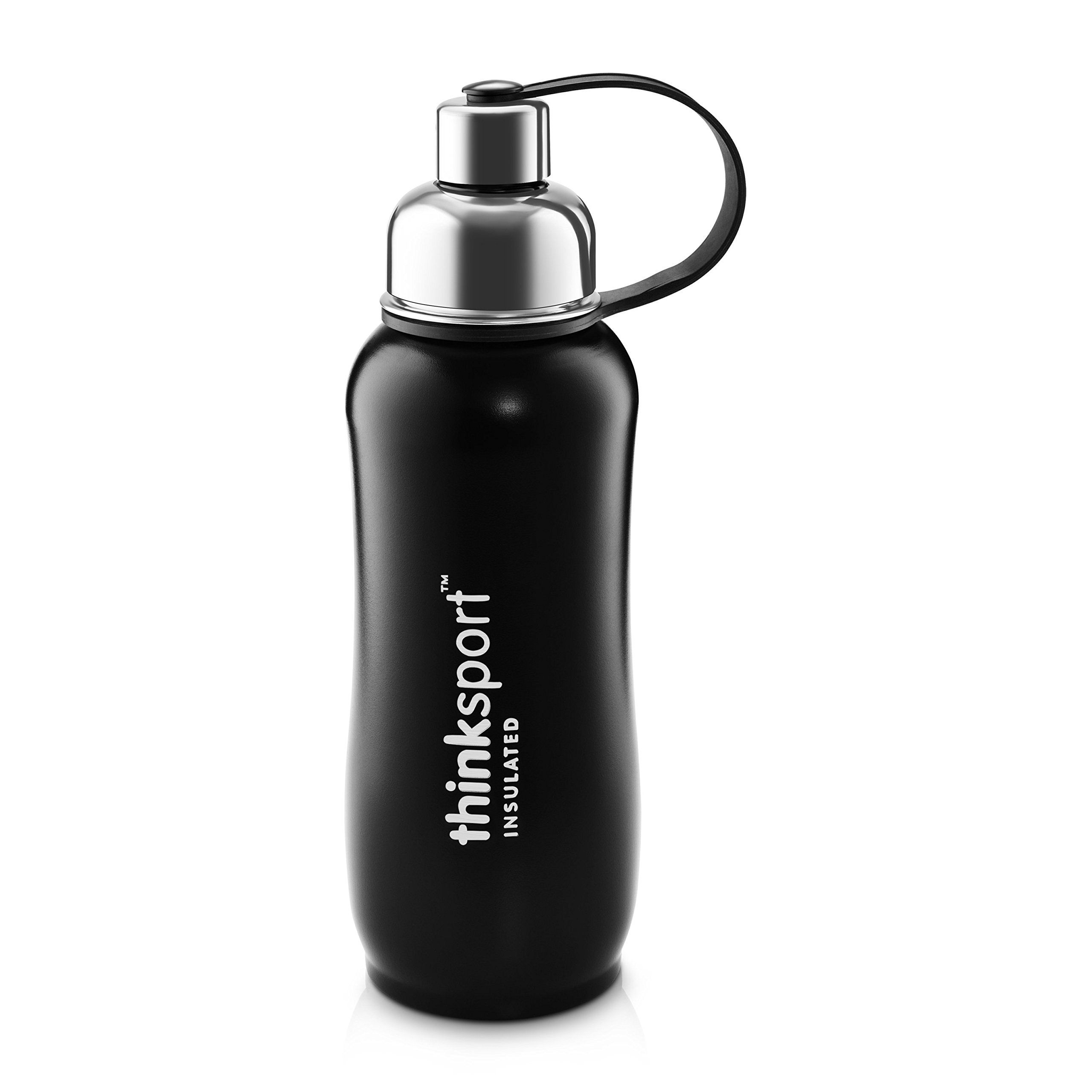 Thinksport BPA-Free Double Wall Vacuum Insulated Stainless Steel Water Bottle - 18oz Leak Proof Sports Water Bottle for Gym, Hiking & Outdoor Activities | Keeps Drinks Cold 24H Hot 12H