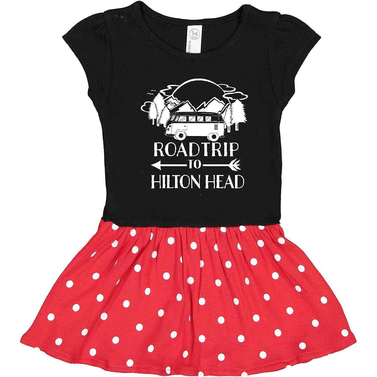 Inktastic Road Trip to Hilton Head Toddler Dress - Cute Vacation Outfit for Girls, Travel & Beach Wear, Perfect for Family Trips & Summer Adventures
