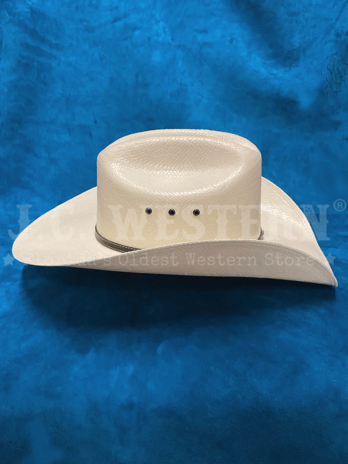 Justin JS1156BKHL4004 10X Black Hills Straw Cowboy Hat in Ivory - Perfect for Western Rodeos, Country Music Festivals & Outdoor Adventures