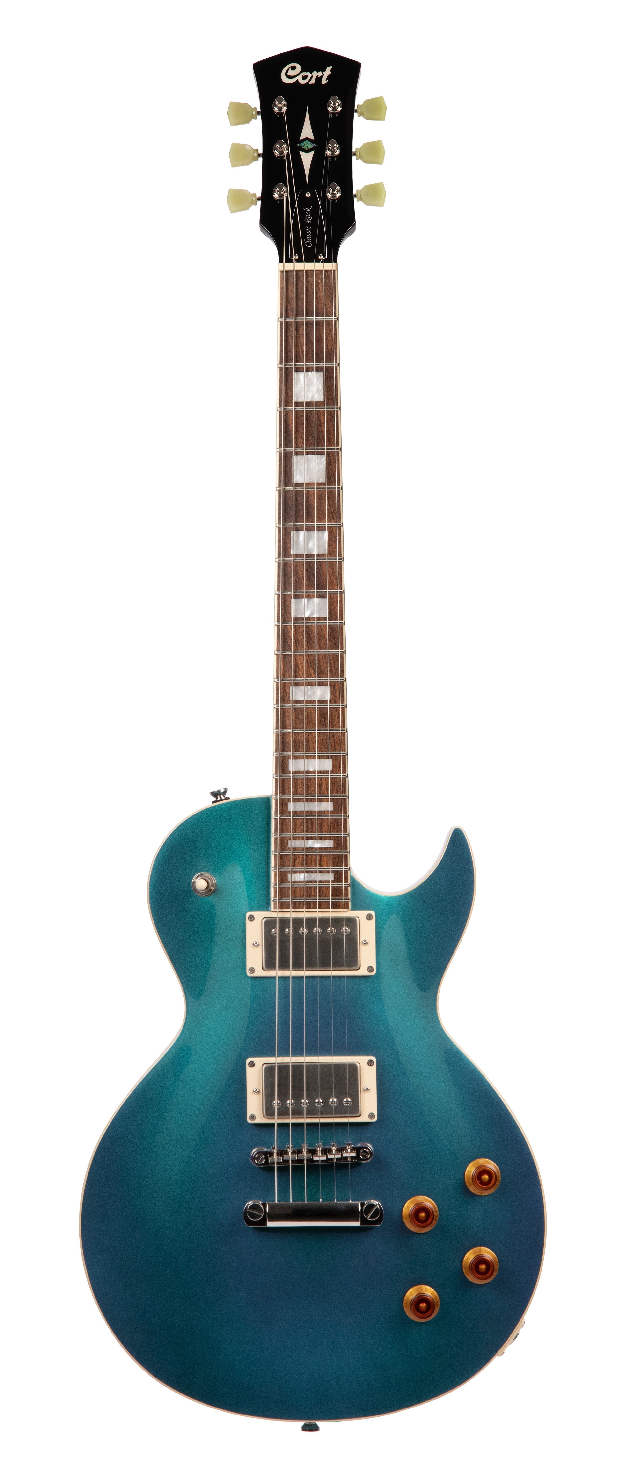 Cort CR200 FBL Electric Guitar - Flip Blue Finish | Professional Solid-Body Guitar for Rock, Blues & Stage Performance