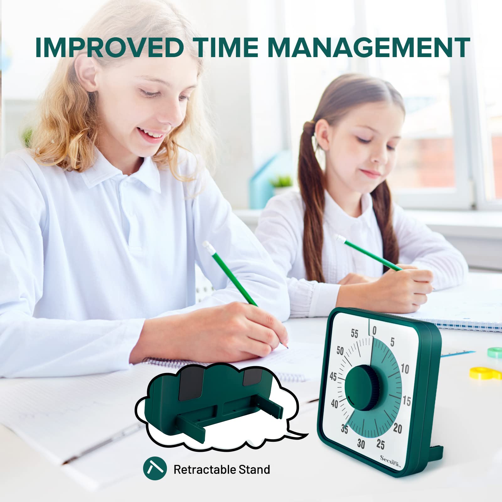 60-Minute Visual Timer for Kids & Adults - 7.5