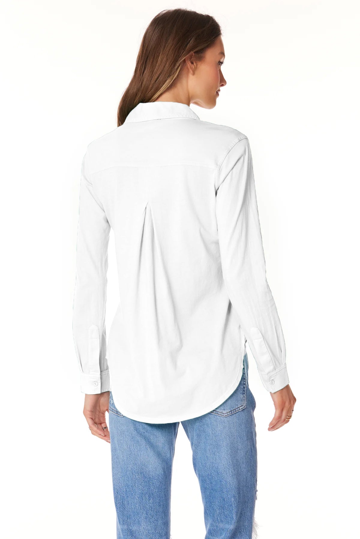 Classic White Collared Button Front T-Shirt for Men - Perfect for Casual Wear, Office & Outings