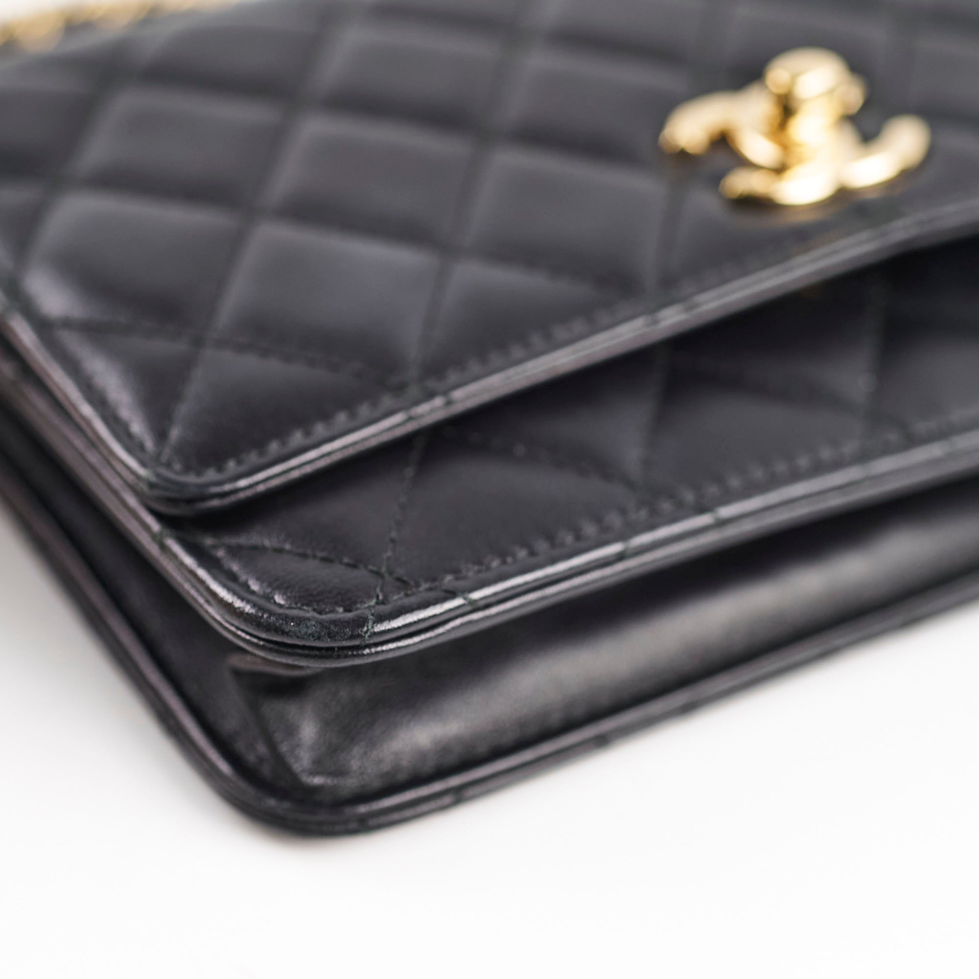Chanel Trendy CC Lambskin Wallet on Chain WOC Black - Luxury Crossbody Bag for Women | Perfect for Evening Events, Parties & Date Nights